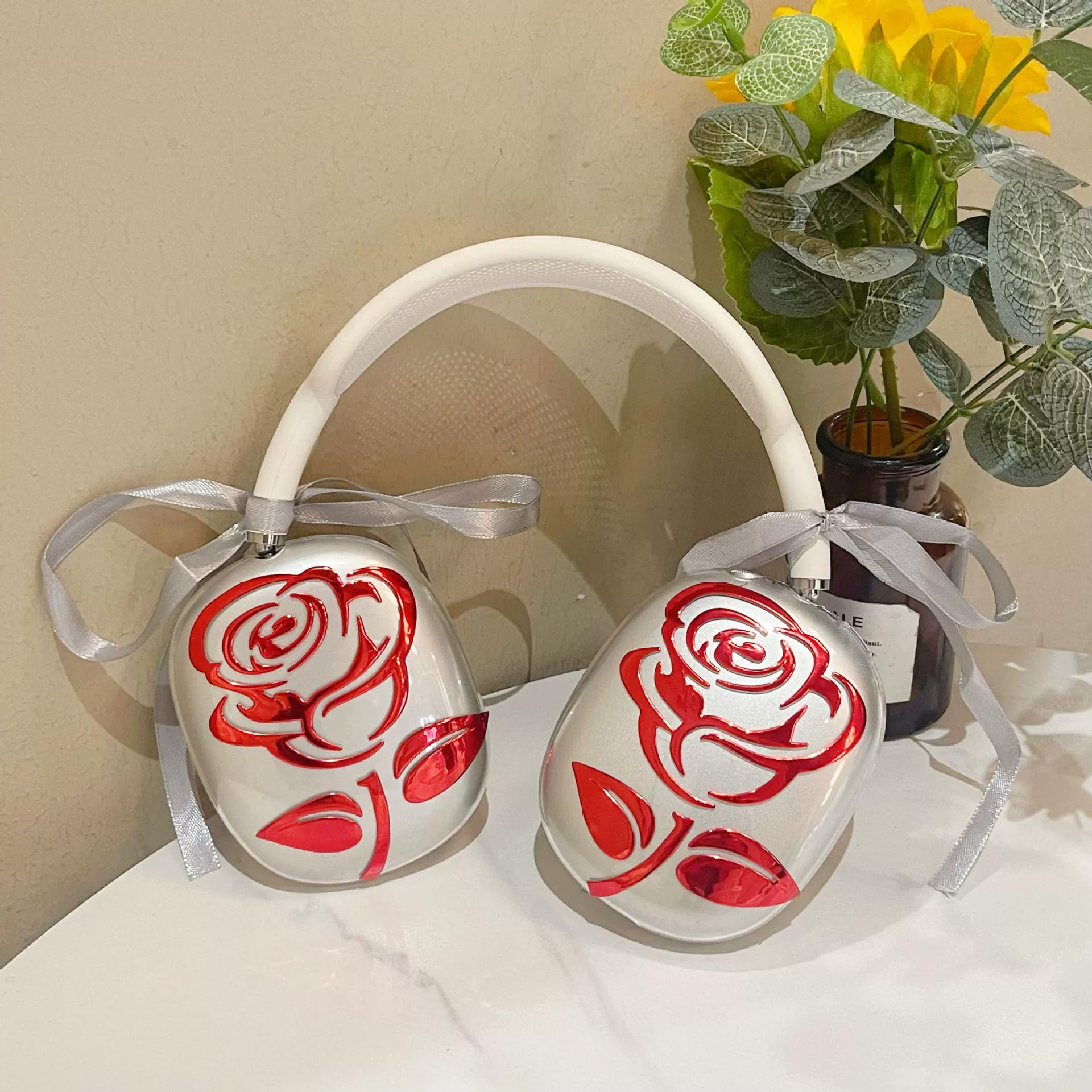 Cases Cover for AirPods Max Headphones Anti-Scratch Clear Soft Transparent Accessories Skin Protector Cute Decoration for Apple AirPods Max(2024/2020)