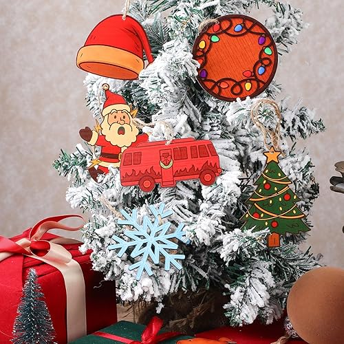 Miniatura 4 de Woanger 24 adornos para árbol de Navidad, divertidas películas de vacaciones, árbol de Navidad, decoración colgante de árbol de Navidad, adorno de