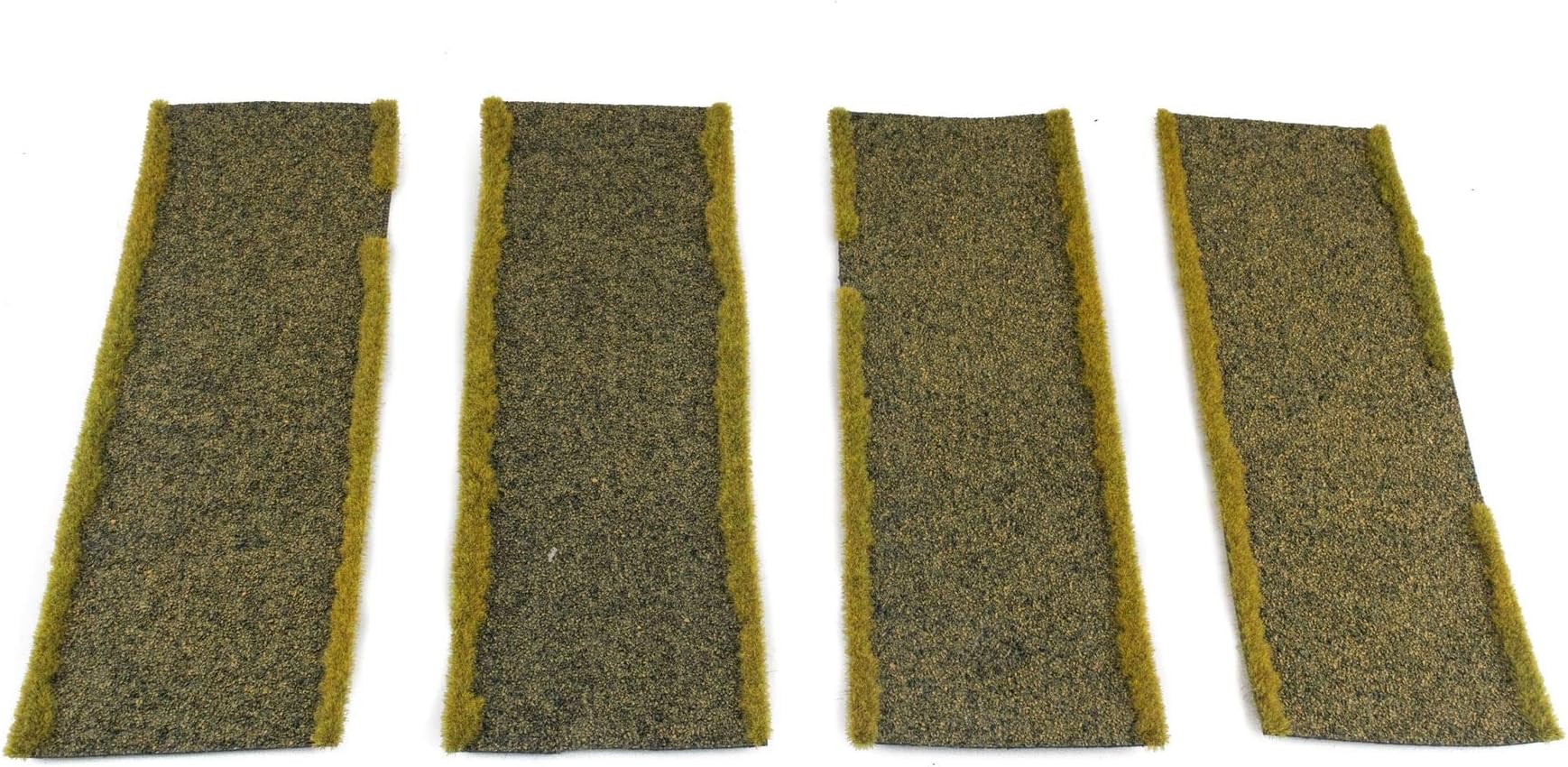 War World Gaming Dirt Road Straight Sections Set of 4 – 28mm Wargaming Scenery Terrain Model Diorama