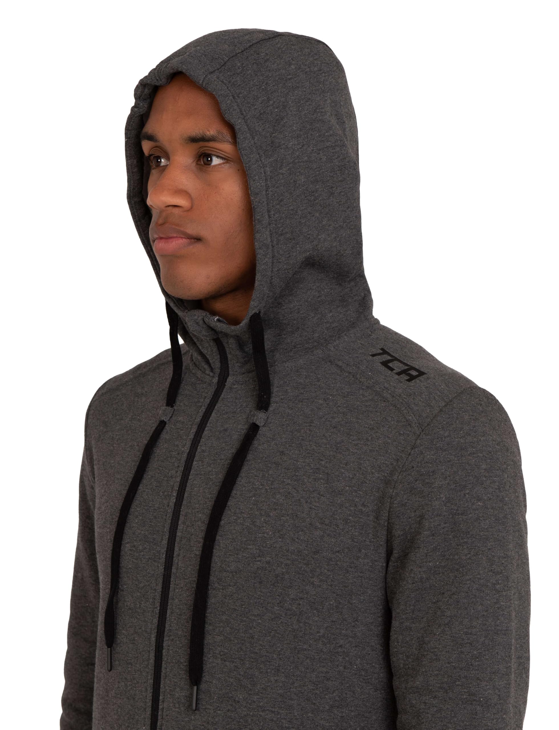 TCA Herren Revolution Hoodie Sweatjacke mit Kapuze und Reißverschluss