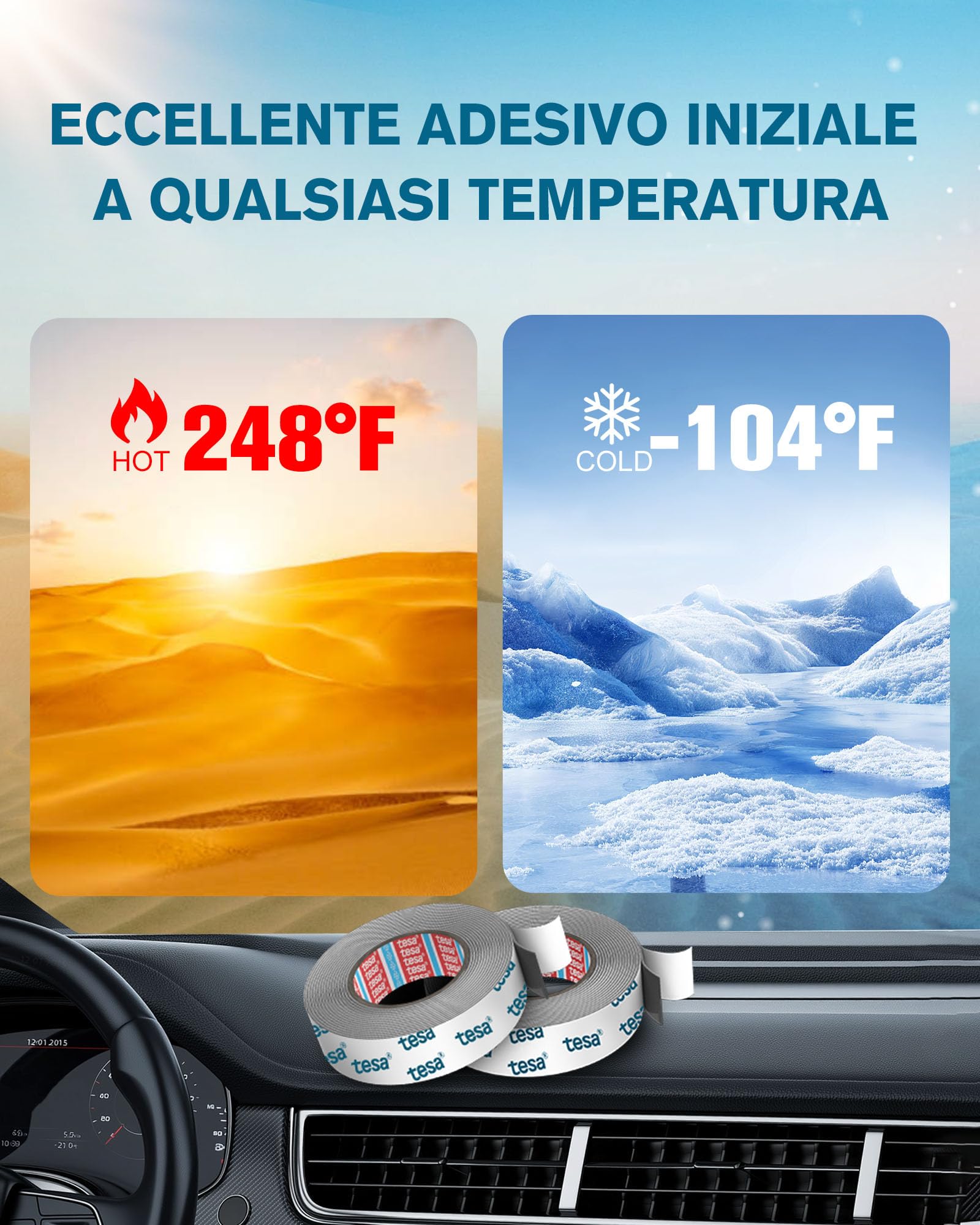 Nastro Biadesivo Emitever Extra Forte 7mx15mm - Acrilico Impermeabile Per Esterni - Foto 2