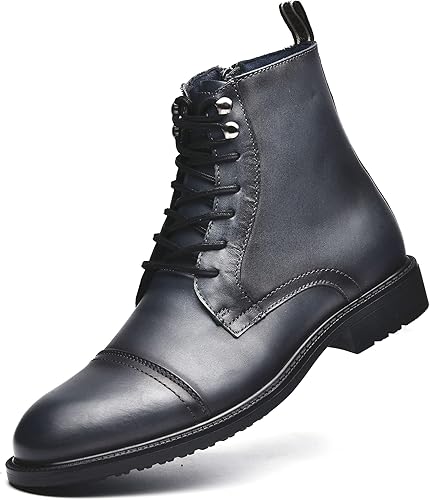 Botas Chelsea para hombre, elegantes y cómodas, de cuero, con cremallera