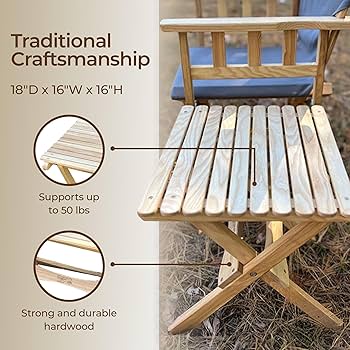 Amazon.co.jp: BYER OF MAINE パンゲアン折りたたみ木製サイドテーブル