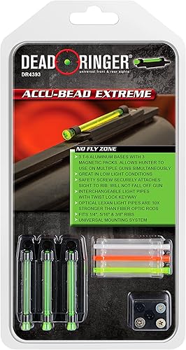 Miniatura 5 de Dead Ringer Bead - Mira de escopeta universal, perfil bajo, vista frontal, compatible con todos las escopetas acanaladas