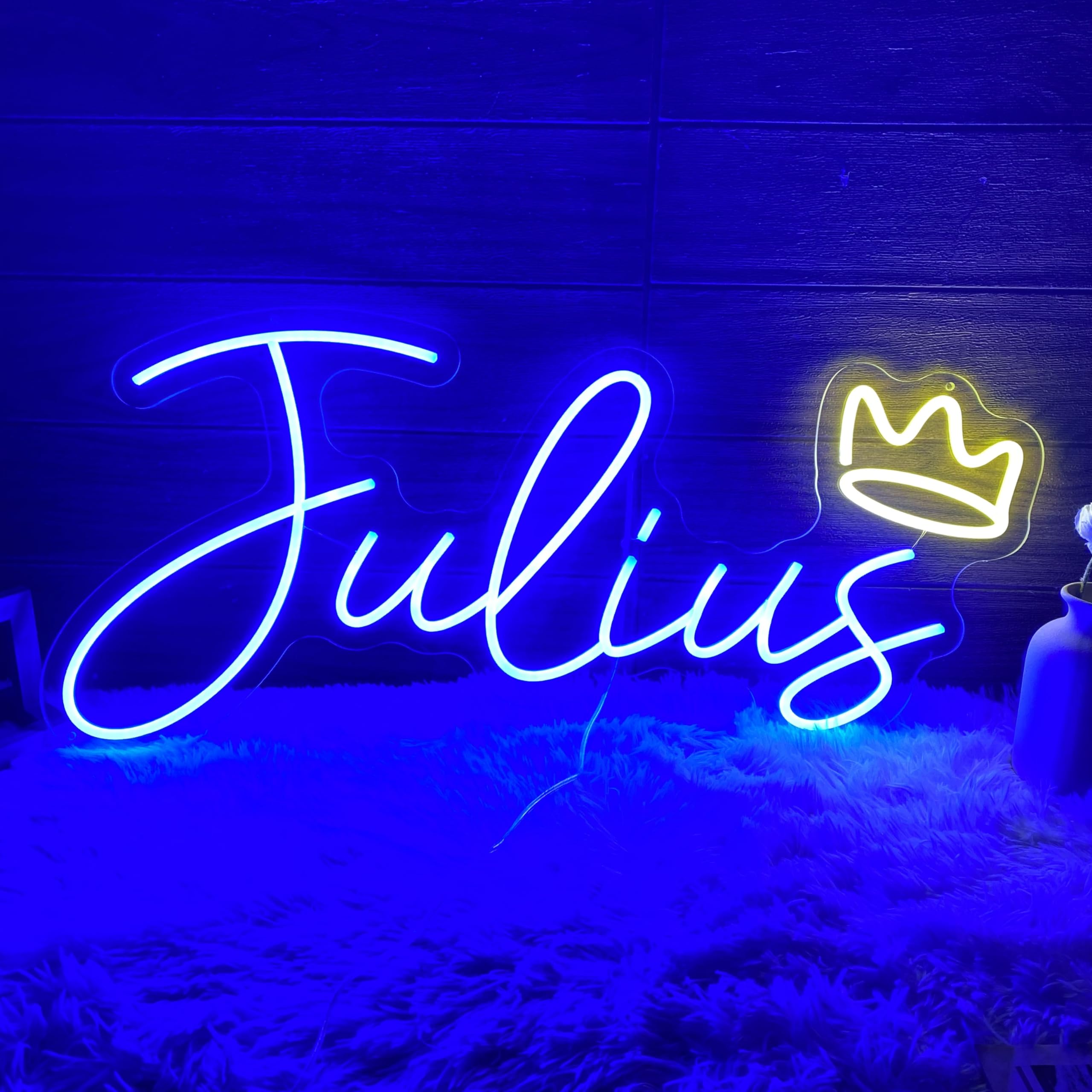 Custom Neon Signs Personalized Dimmable Led Neon Lights Sign Customizable for Wall Decor Wedding Birthday Party Gift Bedroom Bar Shop Name Logo Neon Lights Neon Light Sign