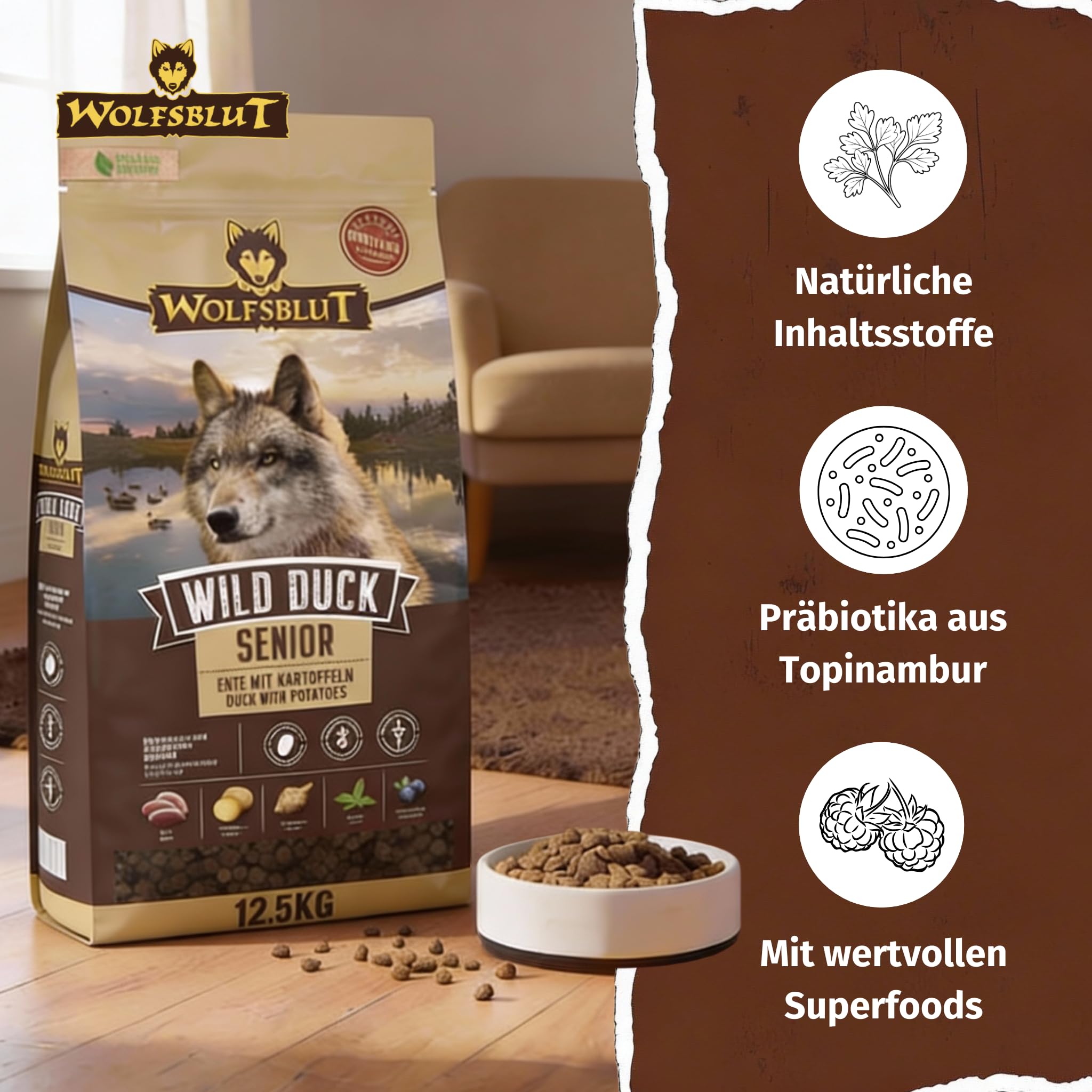 Wolfsblut Wild Duck Senior 12,5 kg