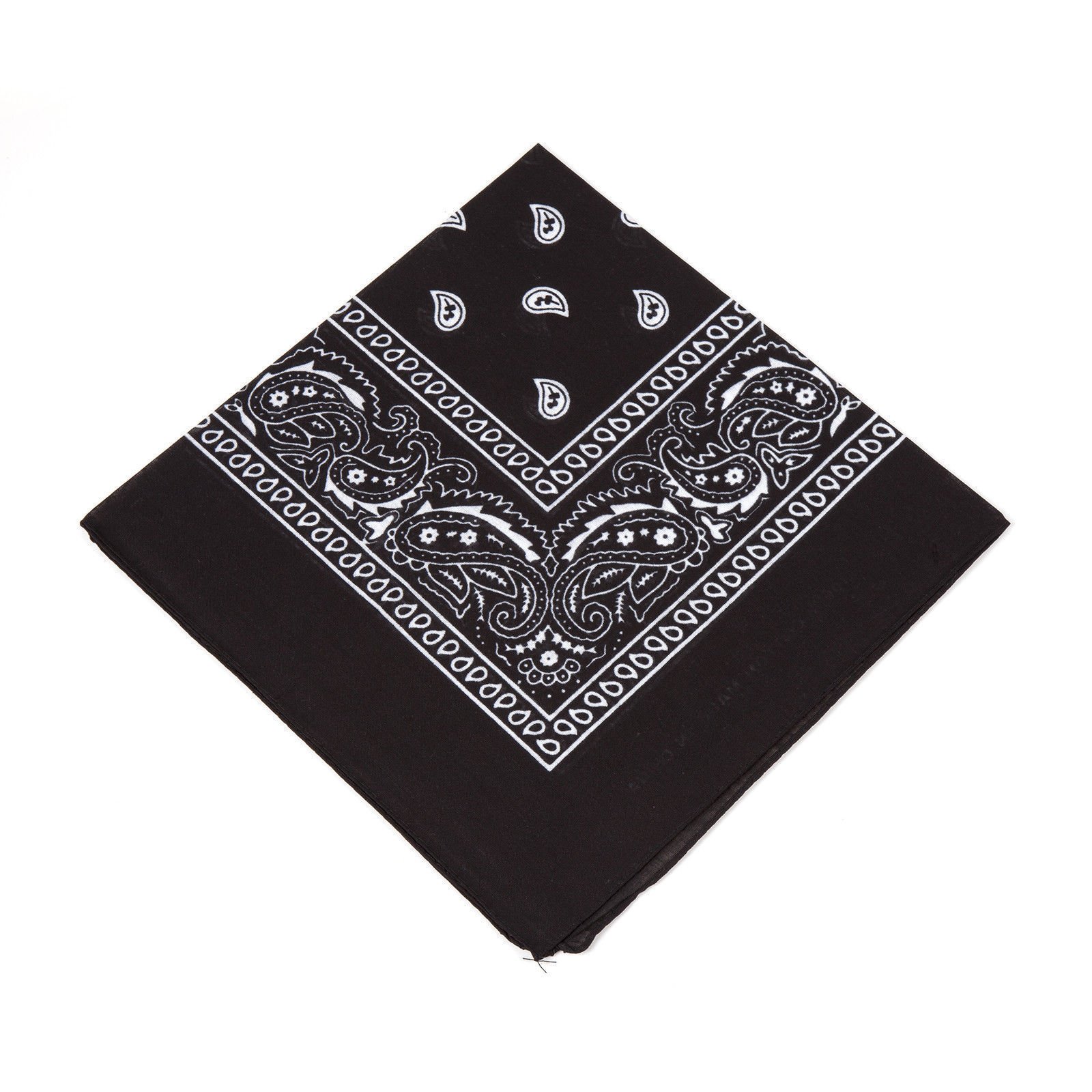 BANDANNA HANDKERCHIEF (Black Paisley)