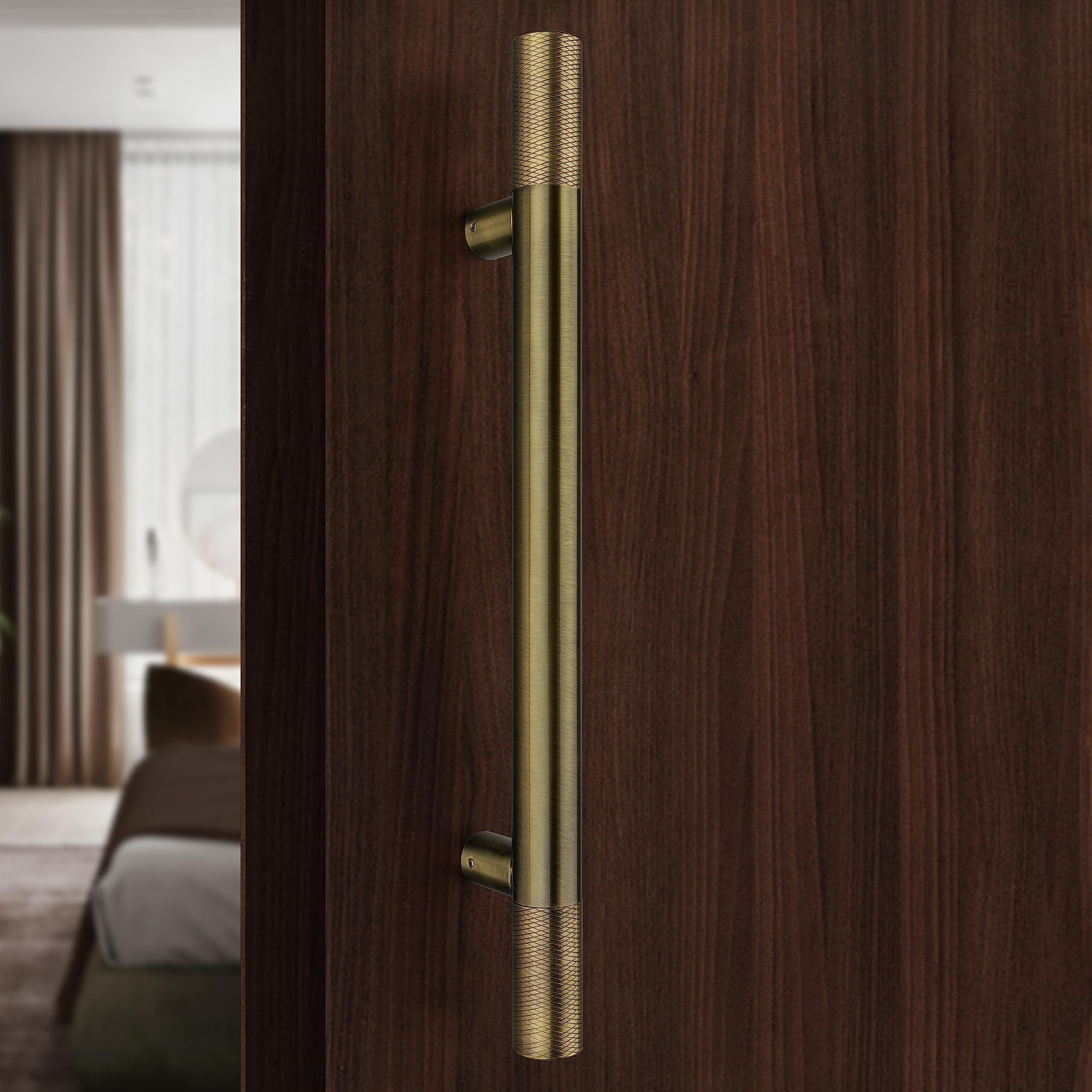 Plantex Door Handle/18 Inch Heavy Duty Pull-Push Door Handle - Antique Brass (Wood/Glass) - 3 Years Warranty-image-24