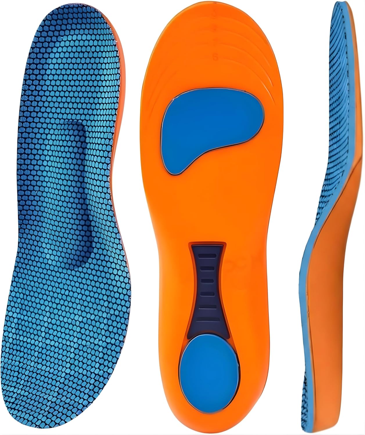 220+ lbs Heavy-Duty Plantar Fasciitis Insoles Men
