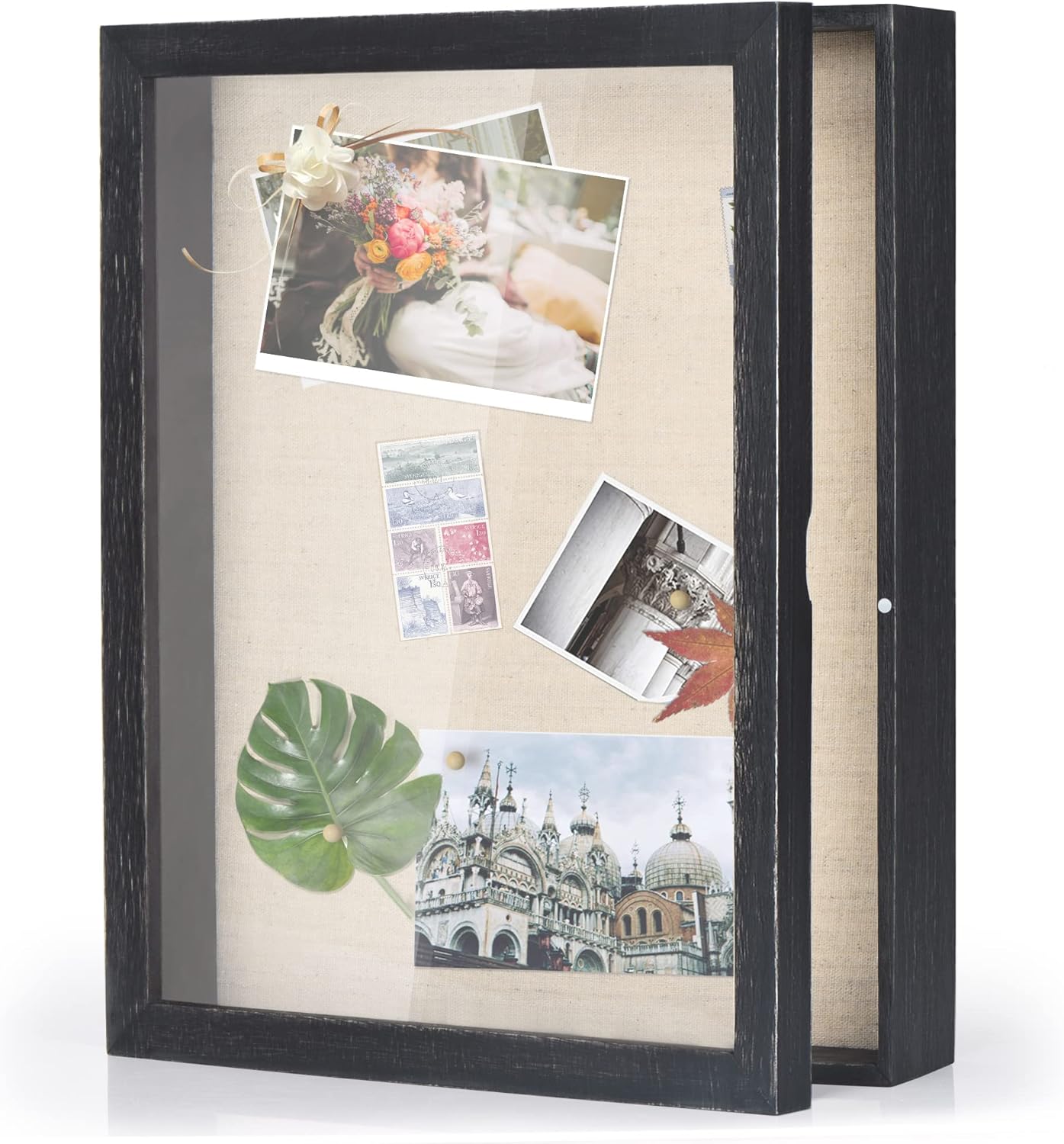 Love-KANKEI Shadow Box Display Case for Bedroom, Living-Room and More Bundle (Contain 2 Items)