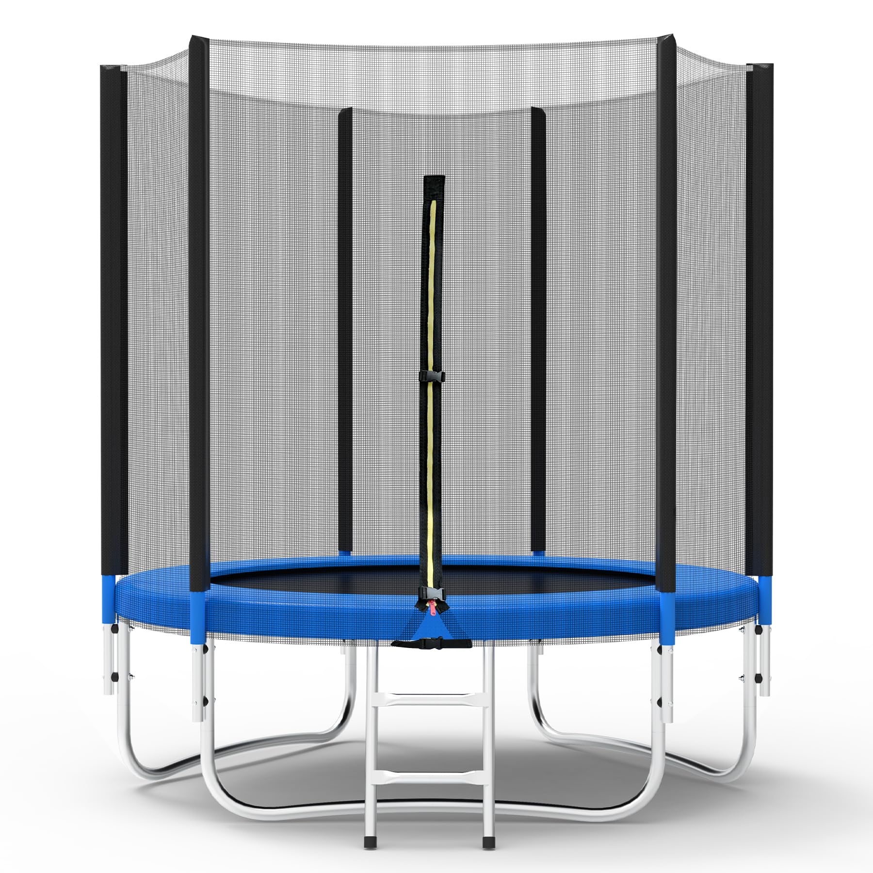 Trampolin Gartentrampolin mit Sicherheitsnetz TÜV GS Zertifizierung Outdoor Trampolin mit Leiterkombination wasserdicht UV-beständig Geschenk für Kinder und Familien
