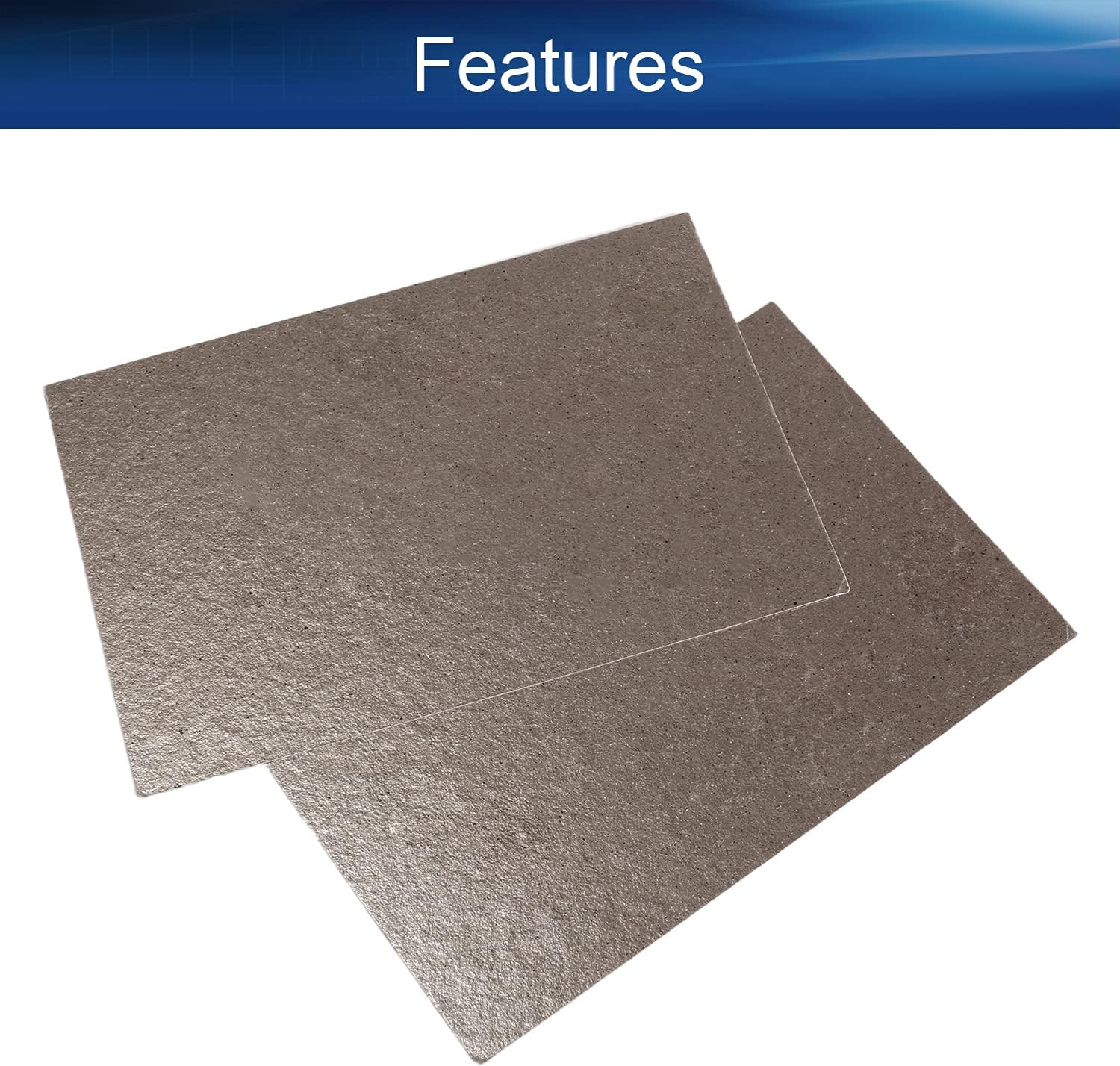 Heyiarbeit 2Pcs Microwave Oven Repairing Part Mica Plates Sheets 200 x 300 x 0.4mm/7.87 x 11.81 x 0.016" (LxWxT)