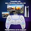 Controlador inalámbrico CtrlXs RGB para PS5, PS5 Slim, PS5 Pro y PC – Joysticks de efecto Hall anti-deriva, gatillos de respuesta rápida, botones turbo programables, doble vibración, gamepad con sensor de movimiento de 6 ejes | por CtrlXs 3