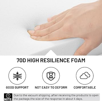 Cut to Size Foam Pad,High Density Upholstery Foam Sofa Cushion,Seat Foam Couch Cushion Replacement