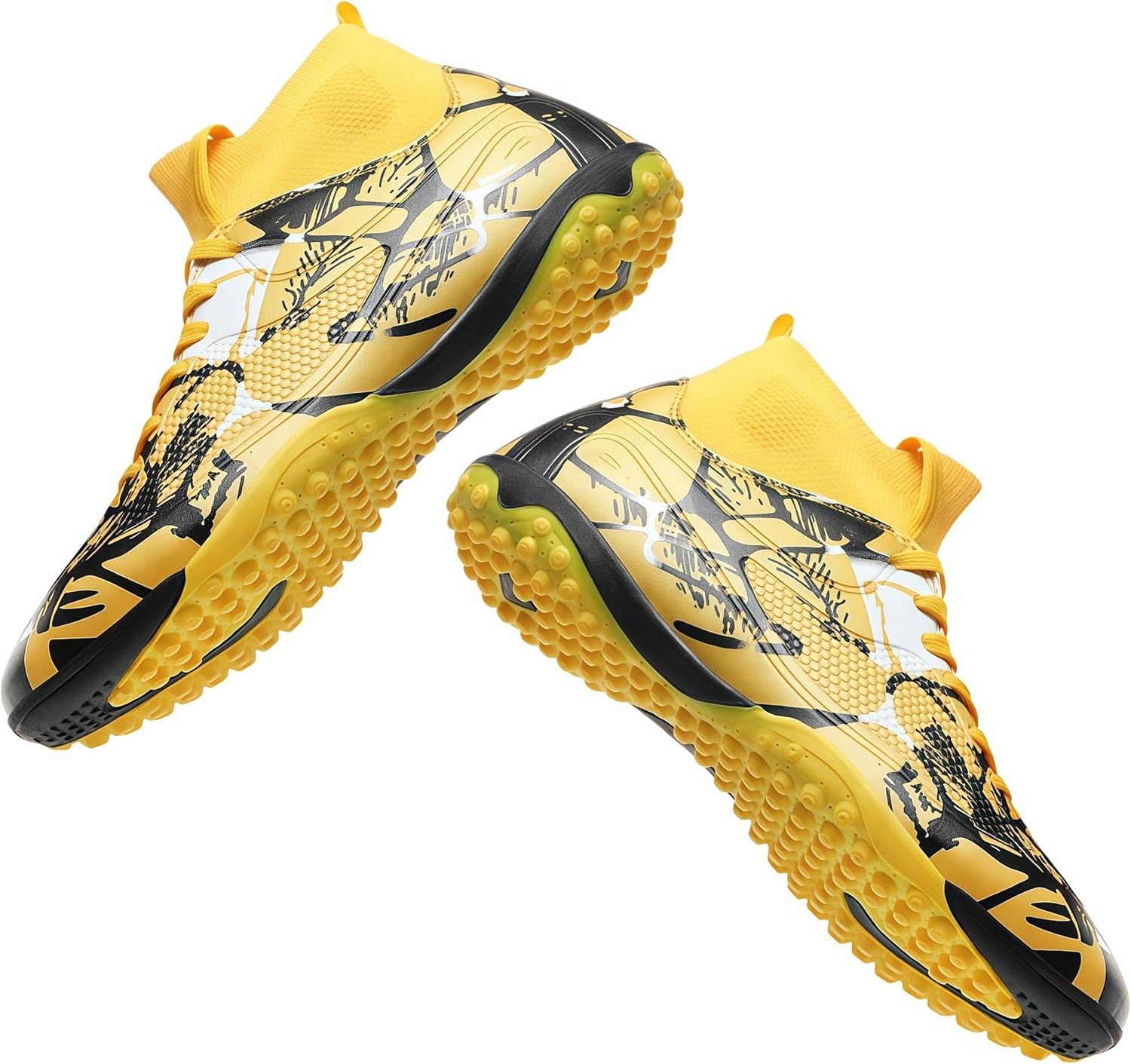 HESBITEUL Soccer Cleats Indoor Turf: Kids Football Shoes with Short Studs