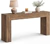 Mesa de entrada VASAGLE de 63 pulgadas, tablero grueso, estilo granja | Mesa larga para pasillo, sala, recámara, detrás del sofá, café miel 1