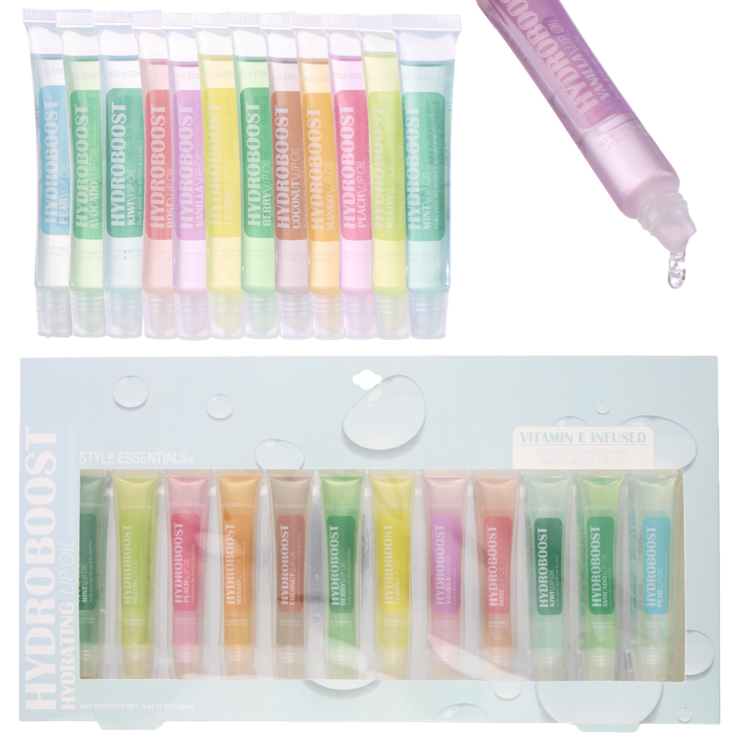 Amazon.com : EXPRESSIONS 12pc HydroBoost Lip Oil Set – Flavored