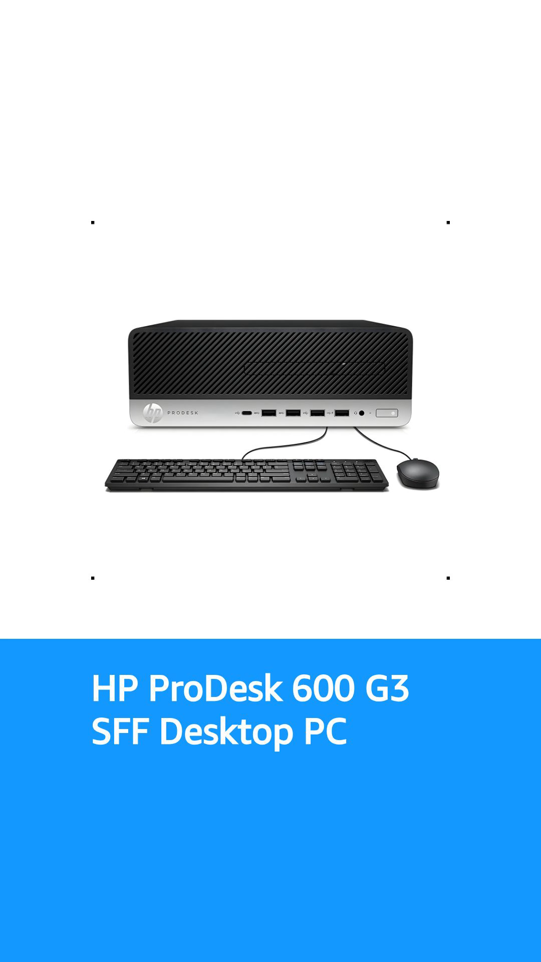 HP ProDesk 600 G3 SFF Desktop PC, Intel Core i5-6500 3.20 GHz