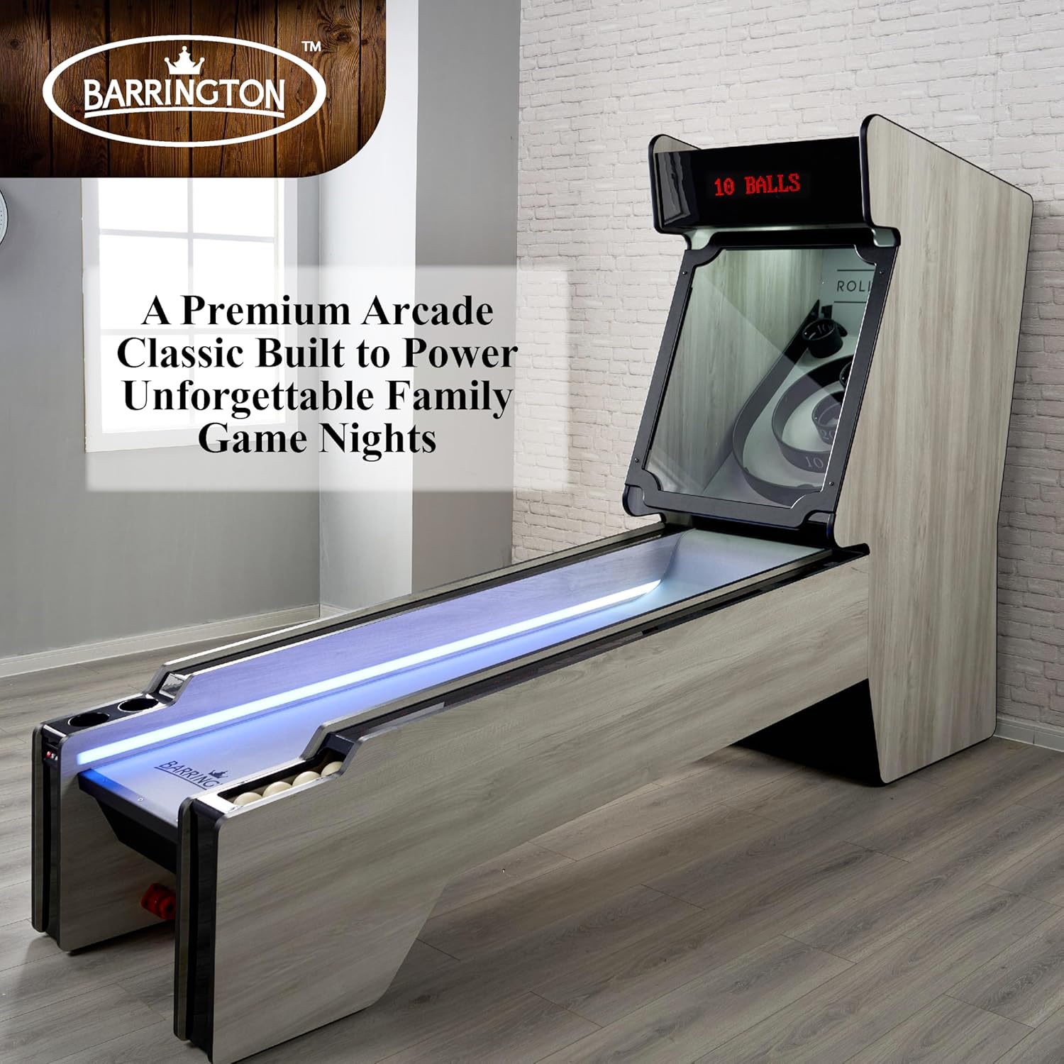 Barrington Roll and Score Multiple Styles Roll & Score Classic Arcade Game Collection, Durable & Stylish Designs with Game Balls, Perfect for Family Game Rooms