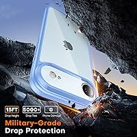 Vista 715 de TAURI Funda magnética 2 en 1 transparente para iPhone 14 Pro, compatible con Magsafe [no amarillenta] con protector de pantalla, protección de grado