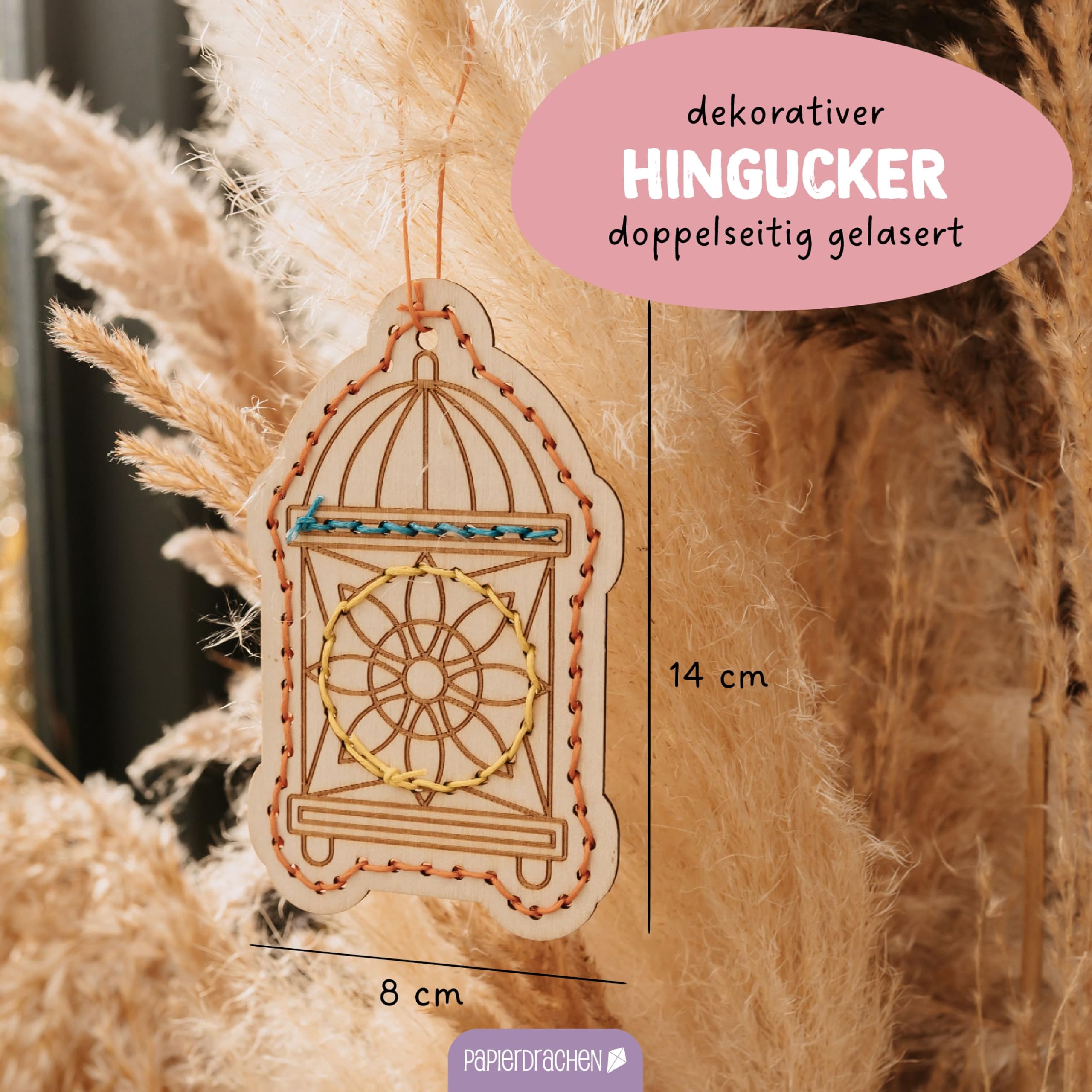 Papierdrachen Set di lanterne per Ramadan - 6 stampi con ago in
