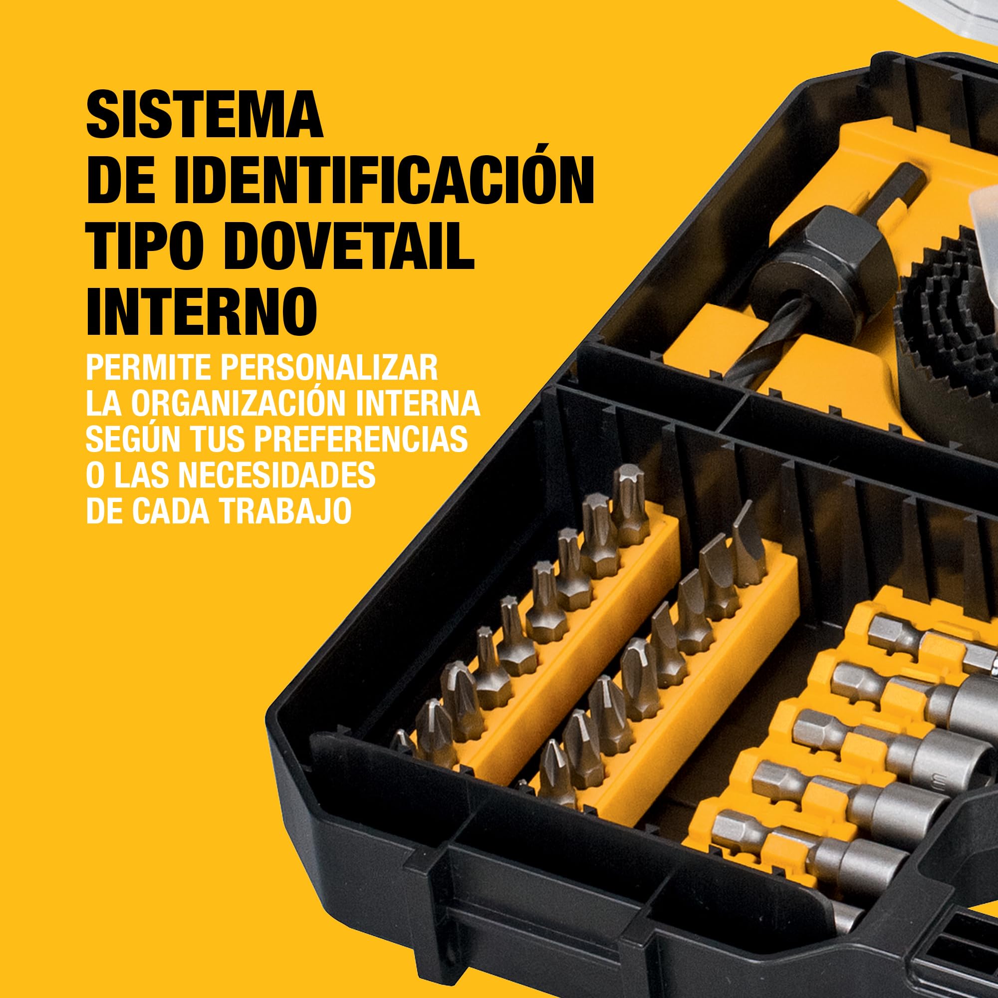 DEWALT Juego de Puntas y Brocas de Alto Rendimiento (100 piezas), compatible con cajón Tstak IV, DT71569-QZ