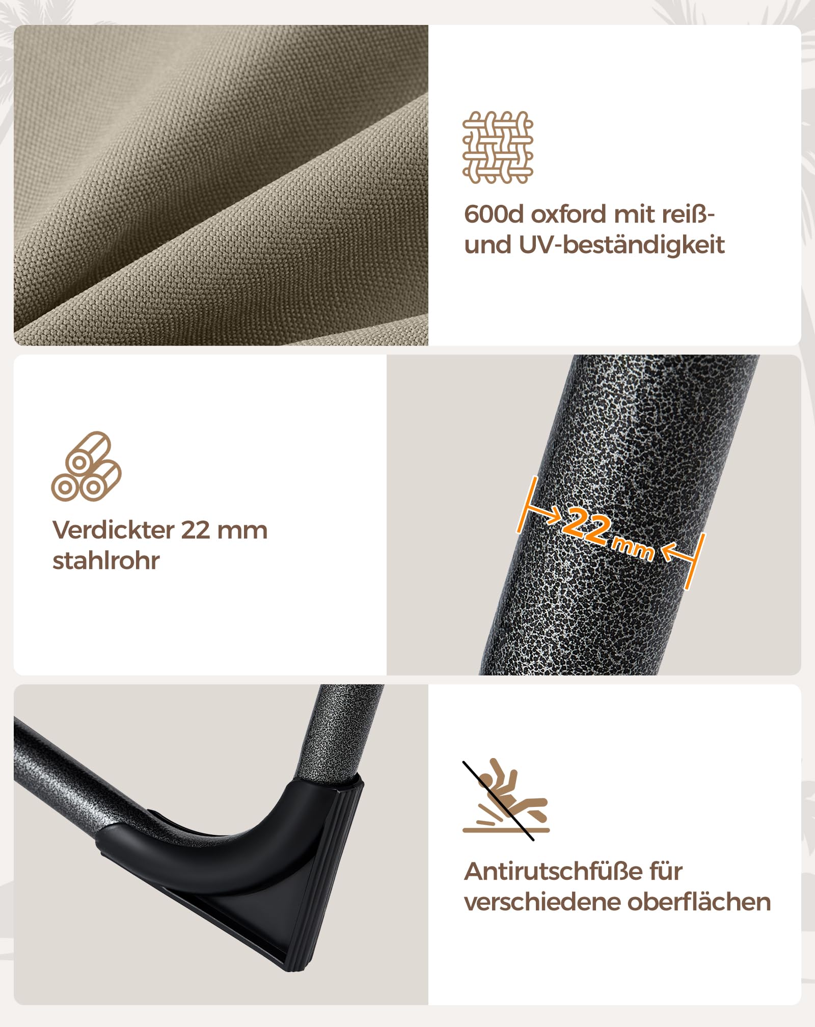 KingCamp Sonnenliege Klappbar 5-Verstellbarer Rückenlehne Gartenliege klappbar Liegestuhl Strandliege Campingliege Klappbett mit Kopfkissen für Strand Garten Terrasse Pool Camping Outdoor Indoor