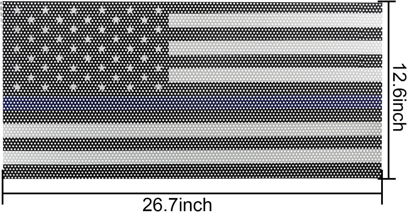 Hooke Road US Flag Grill Insert Mesh Grille Screen Bug Deflector Compatible with Jeep JK Wrangler 2007-2018