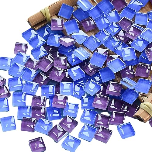 Miniatura 6 de Azulejos de mosaico de 225 unidades  7.05 oz, paquete de azulejos de mosaico de cristal de cristal para decoración del hogar, manualidades, platos,