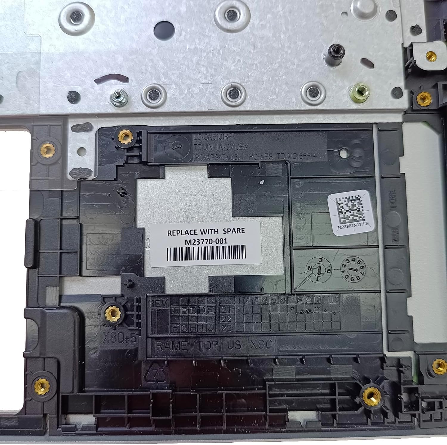 M23770-001 Replacement for HP Probook 440 G8 445 G8 Laptop Upper Top Cover Case Palmrest Not-Backlit US Keyboard Assembly Part Silver