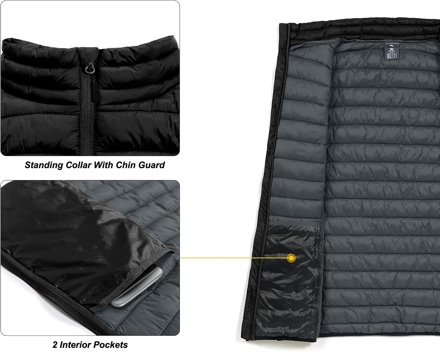 Little Donkey Andy Men's Lightweight Warm Puffer Vest Outdoor Sleeveless Jacket for Golf Hiking Casual Travel - Image 5