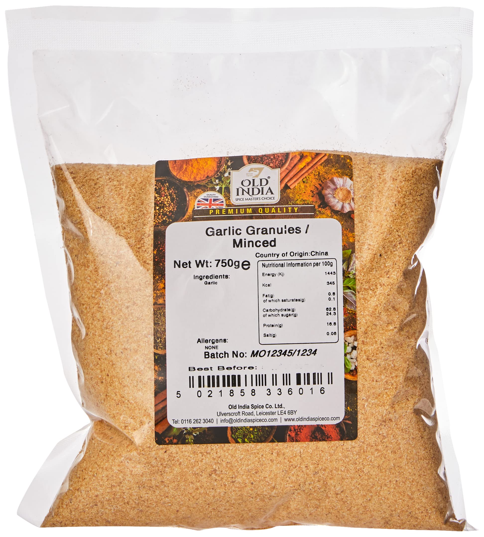 Old India Garlic Granules / Minced 750 g