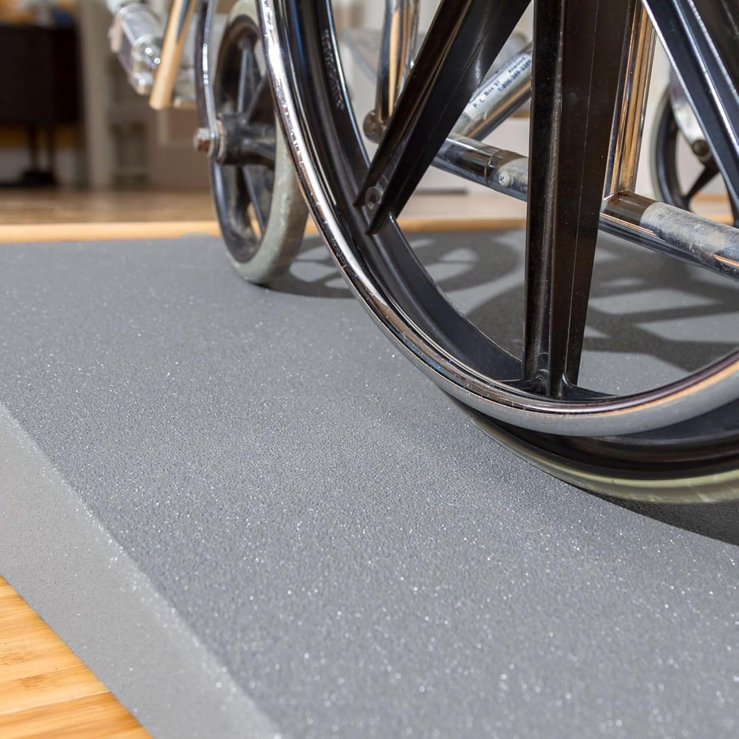 VersaRamp 6" High Lightweight Foam Threshold Ramp for Wheelchairs, Mobility Scooters, and Power Chairs by Silver Spring - 800 lb. Weight Capacity