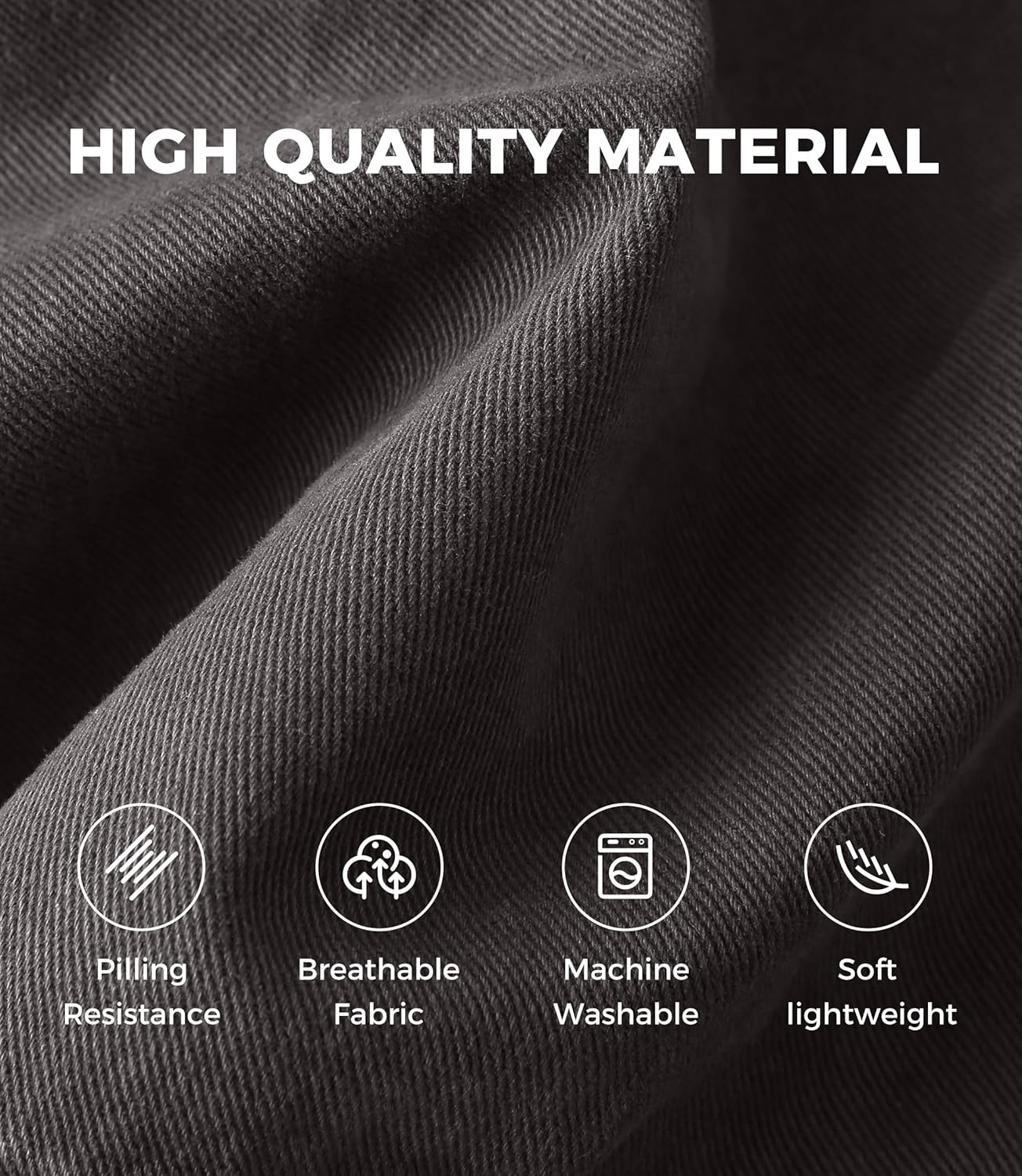 Cargo Shorts for Men Casual Workout Cotton Hiking Shorts with Pockets No Belt Dgrey 34 - Image 6