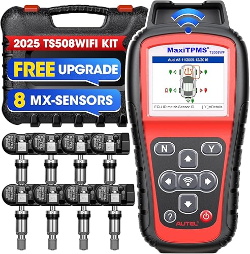 Autel MaxiTPMS TS508WF KIT: 300$ 8PCS 315 433MHz Sensores, WiFi Ver. de TS508 TS501 TS601, programación TPMS, reinicio, herramienta de activación,