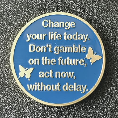Miniatura 6 de Chip de sobriedad de mariposa AA NA Medallion Change es la esencia de la moneda de recuperación de la vida para mujeres y hombres recuperación de
