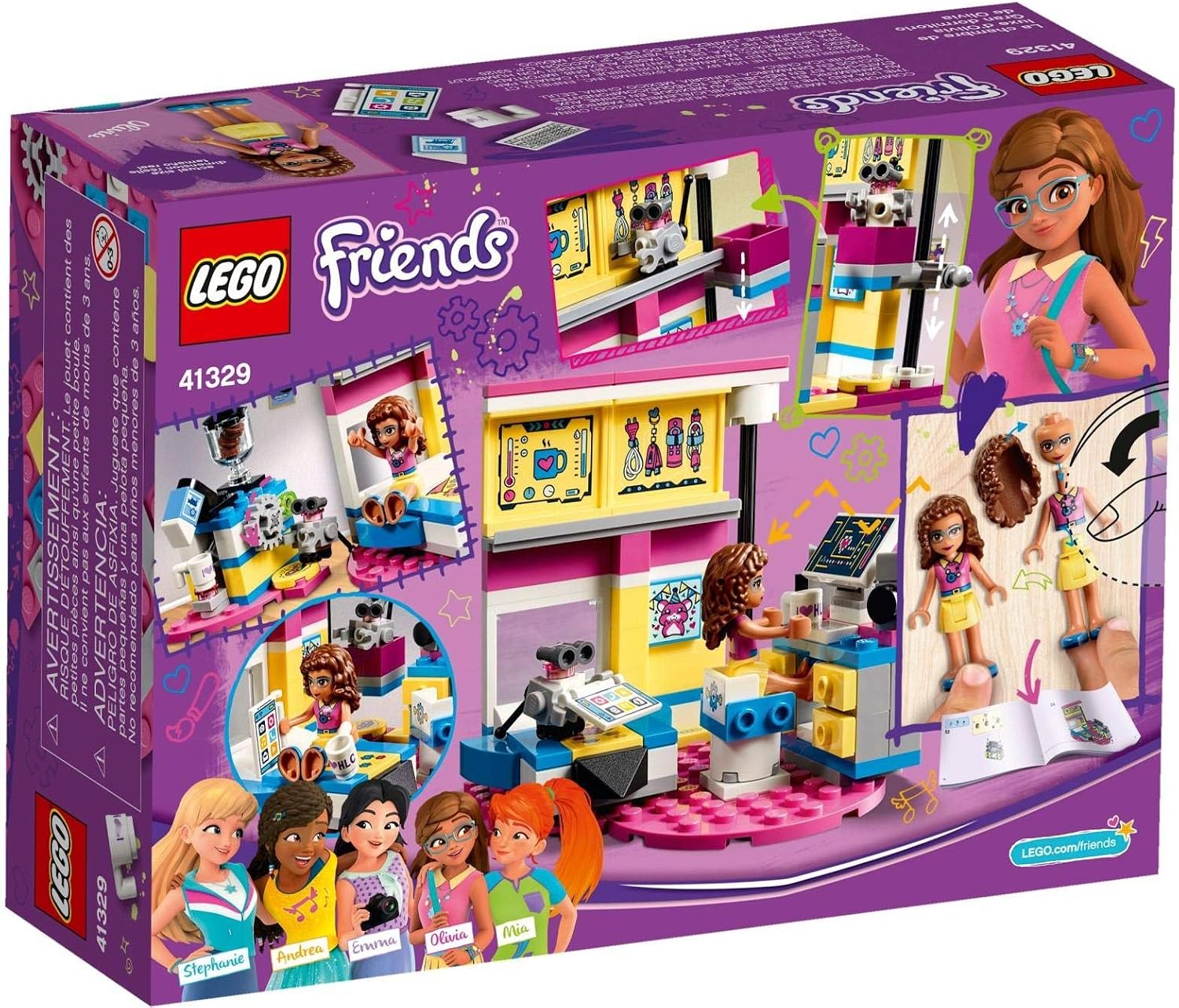 LEGO Friends Olivia’s Deluxe Bedroom 41329 Building Set (163 Piece)