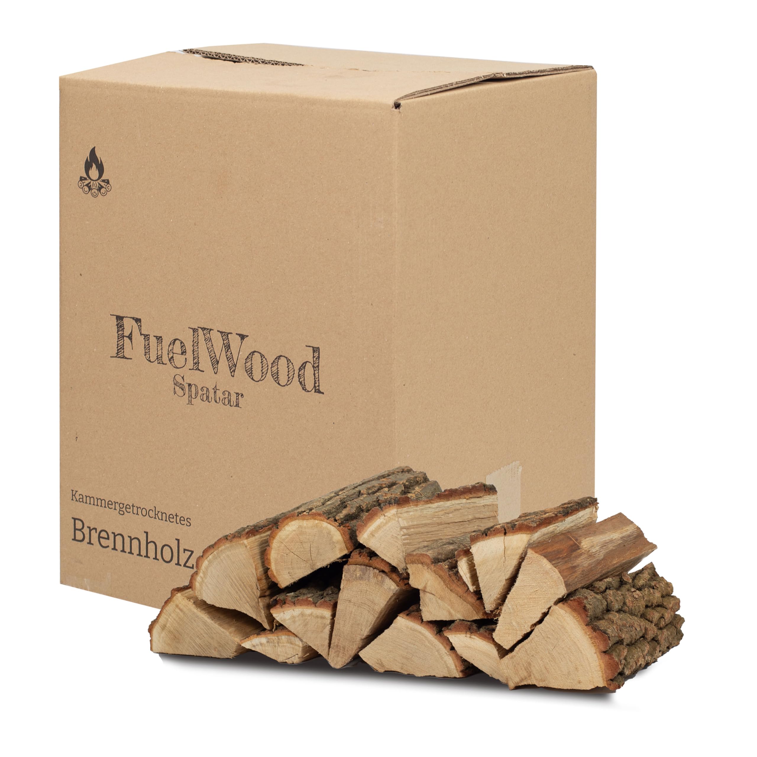 Leña de roble secado al horno 25 litros - Longitud aprox. 25 cm - Humedad <15% - Perfecto para horno, chimenea, braseros, hogueras