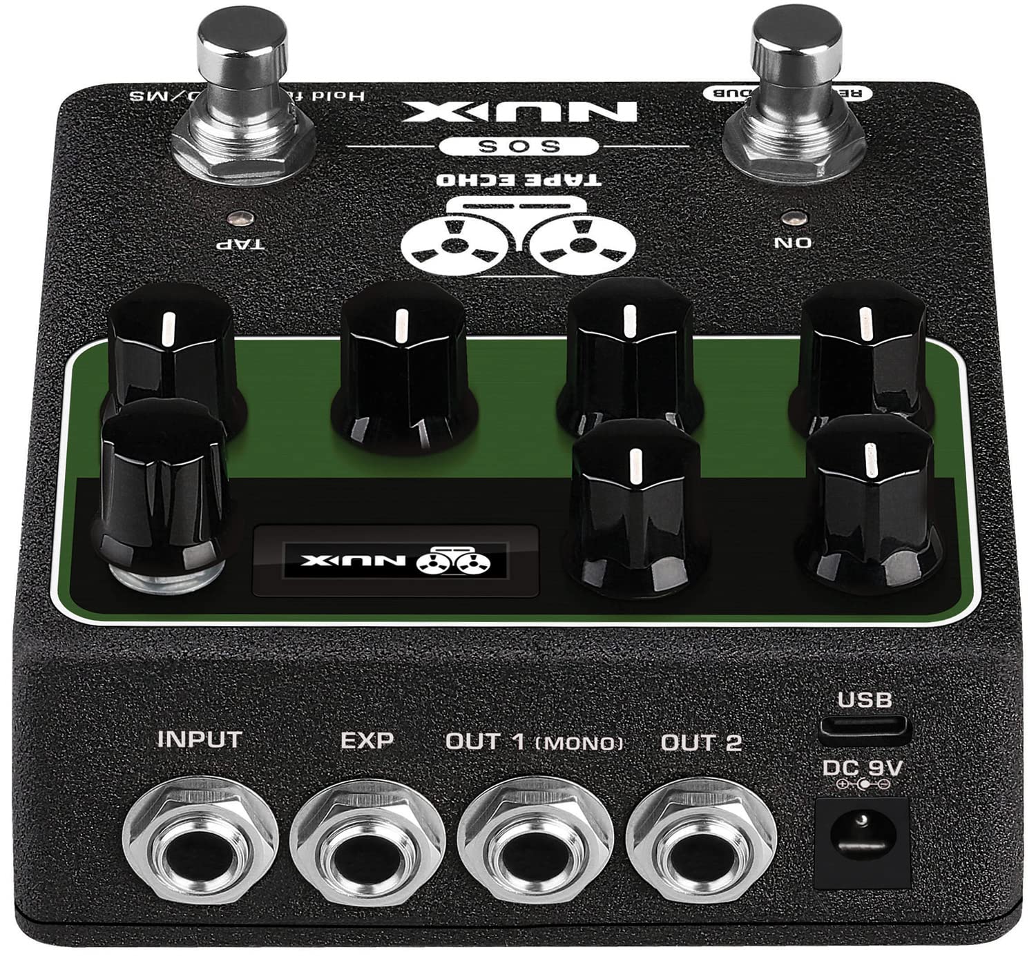 NUX -NDD7 - Pedale Echo Tape con Midi, Verde