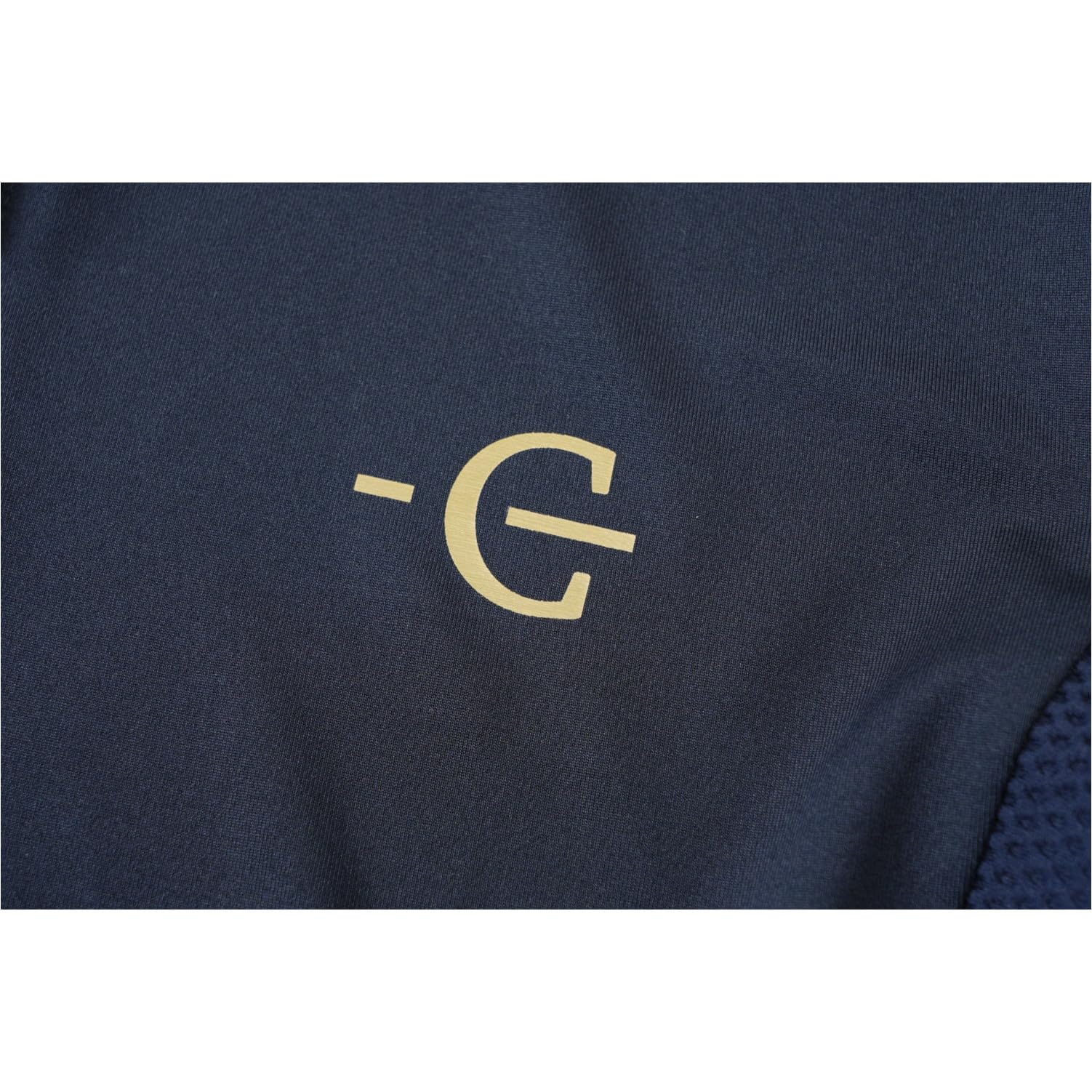Covalliero - Damen Turniershirt Competition FS26 – Kurzarmshirt mit Stehkragen – tailliertes Reitshirt – atmungsaktiv & leicht – Sportshirt in Dunkelblau, Braun oder Weiß – Gr. XS-XXL