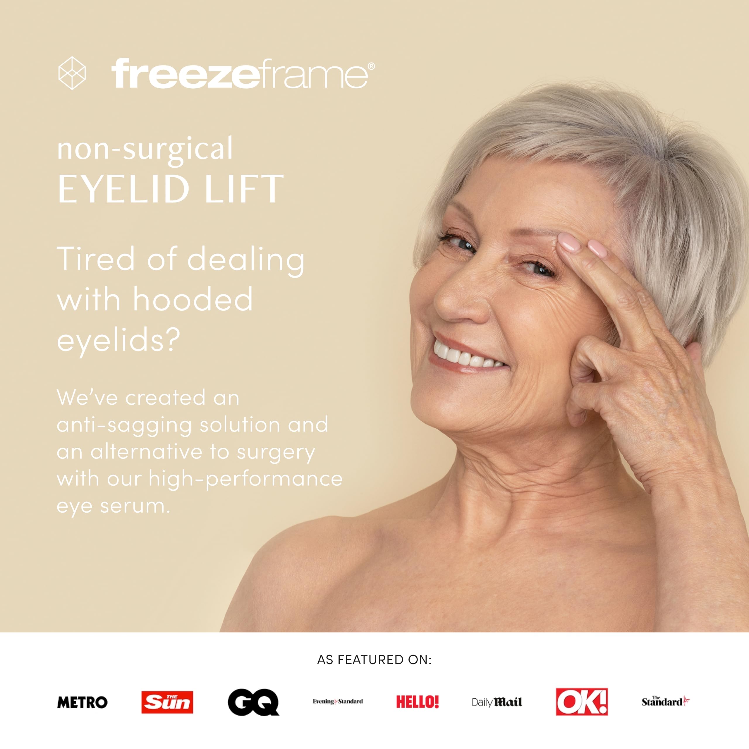 freezeframe, Eyelid Lift, Clinical Lifting Eye Gel and Eye Serum, Lifts and Opens Eyes, Anti-droop - Image 2