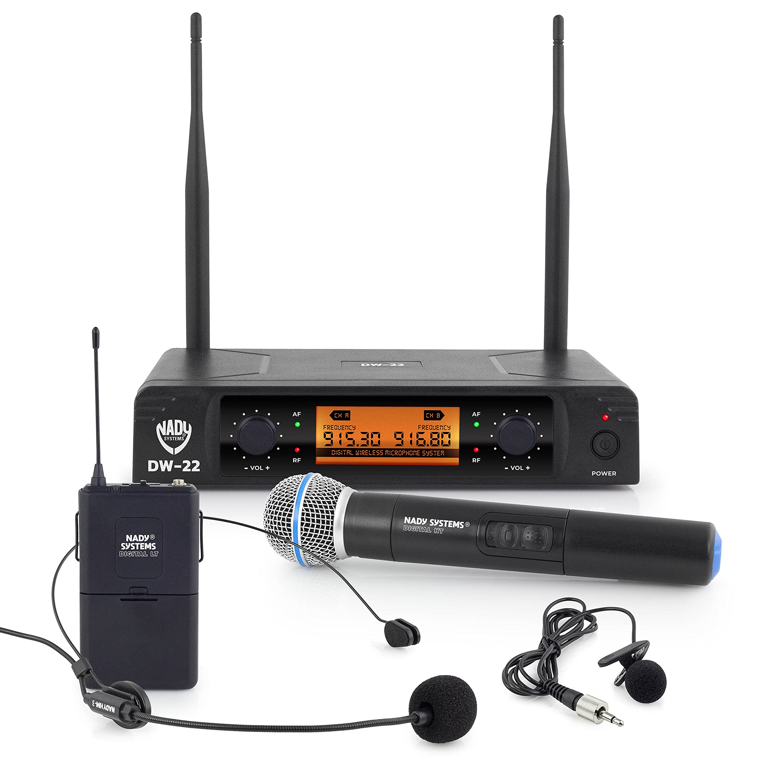 Buy Nady DW22 Dual Digital Wireless Handheld, Lapel & Headset