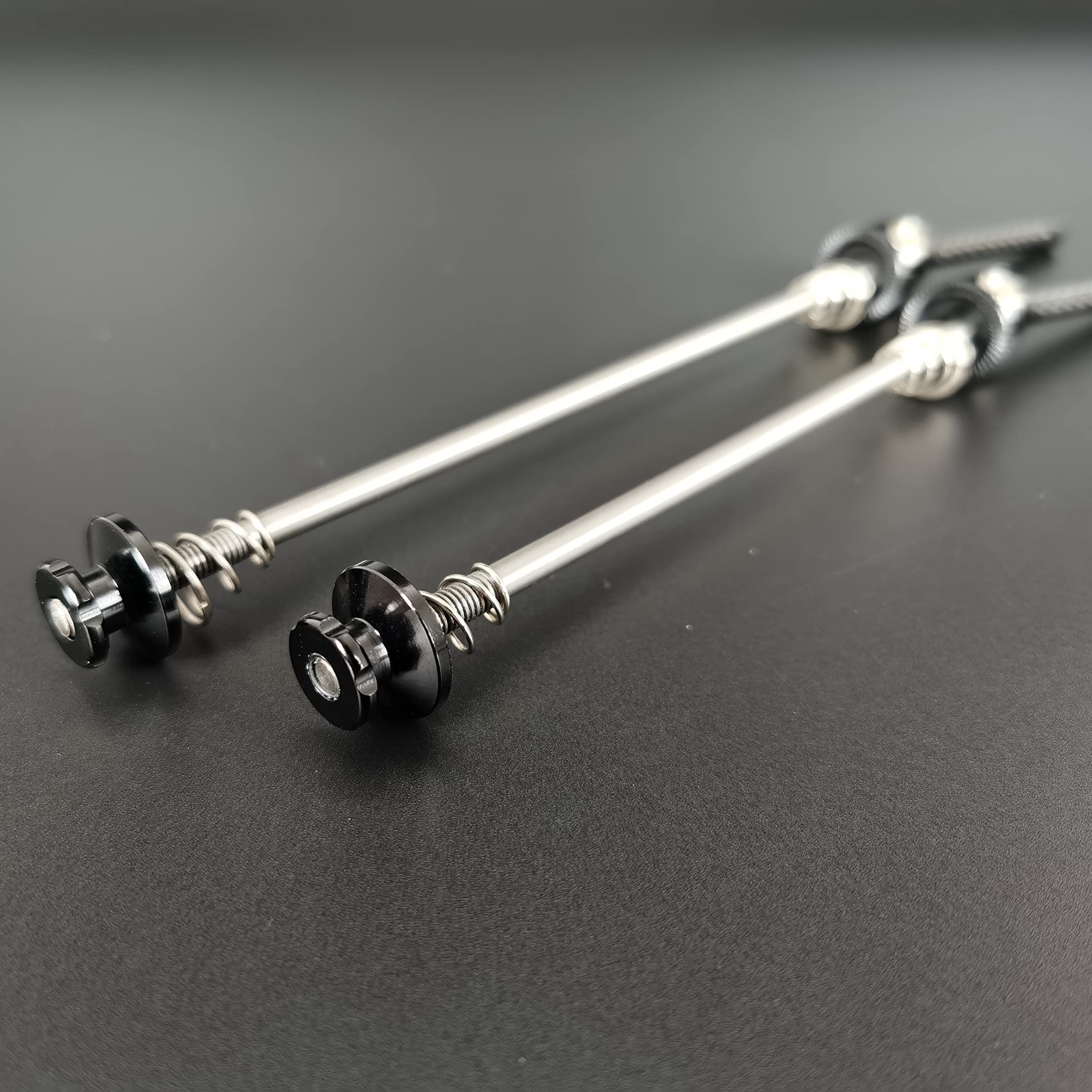 Serrages Et Blocages Rapides 50g! Ultra léger Titanium Matériel Route/MTB Brochettes de vélo de Titane à libération Rapide avec Serrure recouverte de Carbone