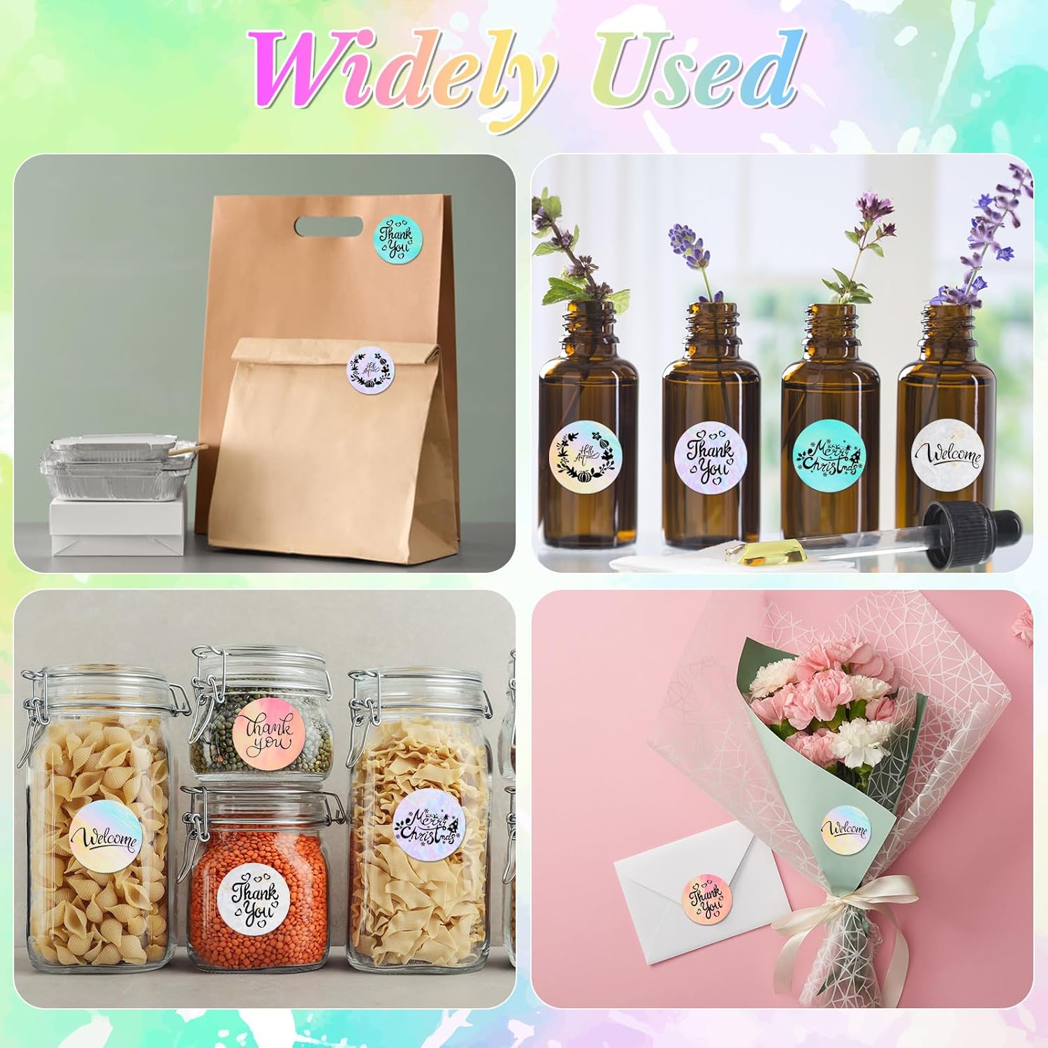 700 Pcs 2 Inch Round Thermal Labels Waterproof Circle Direct Thermal Stickers Printable Labels for Valentine's Day Gift Wrapping Thanks Card Small Business Logo(Classic,Round) - Image 6