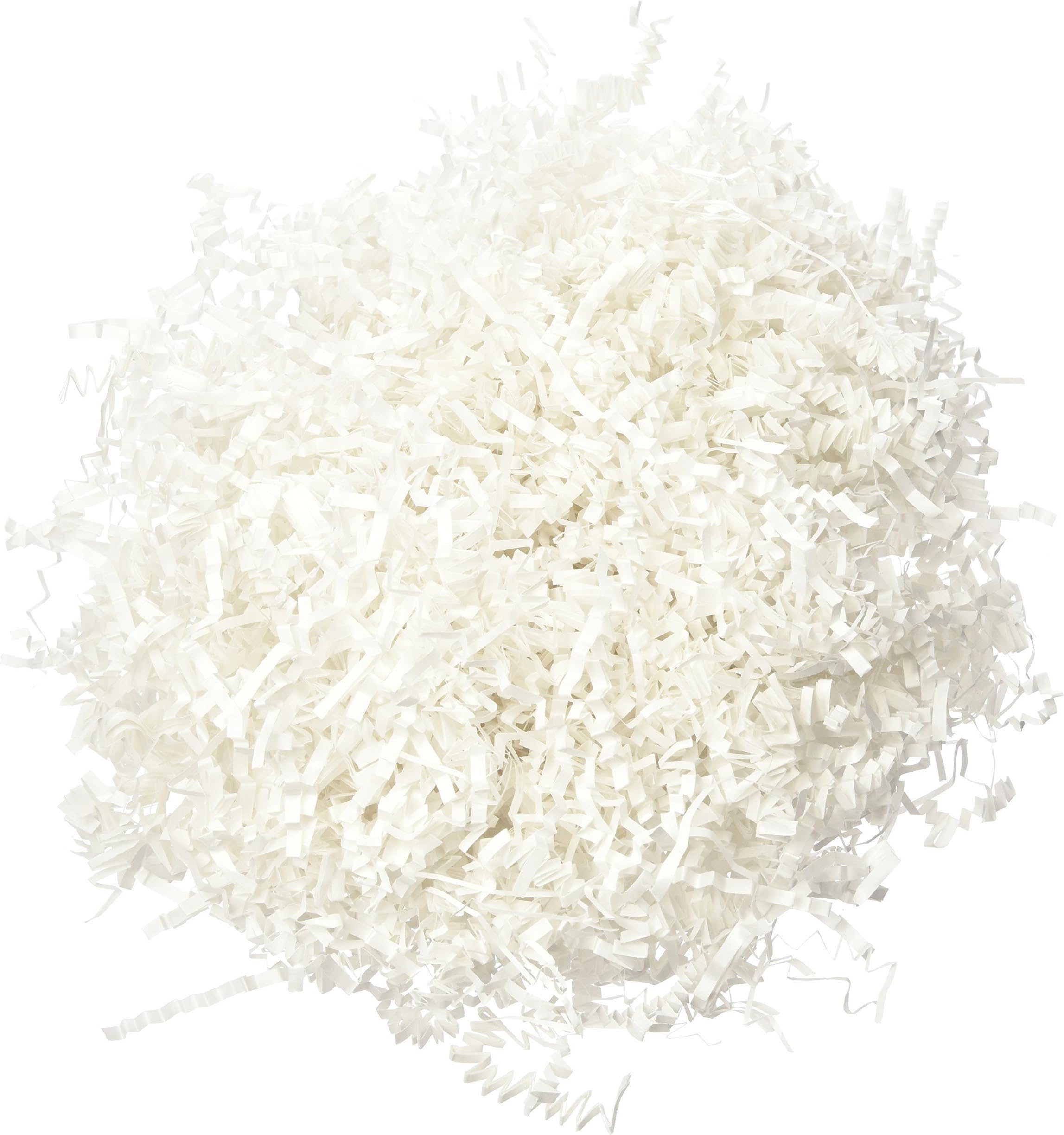 1/2 LB Crinkle Cut Paper Shred, White