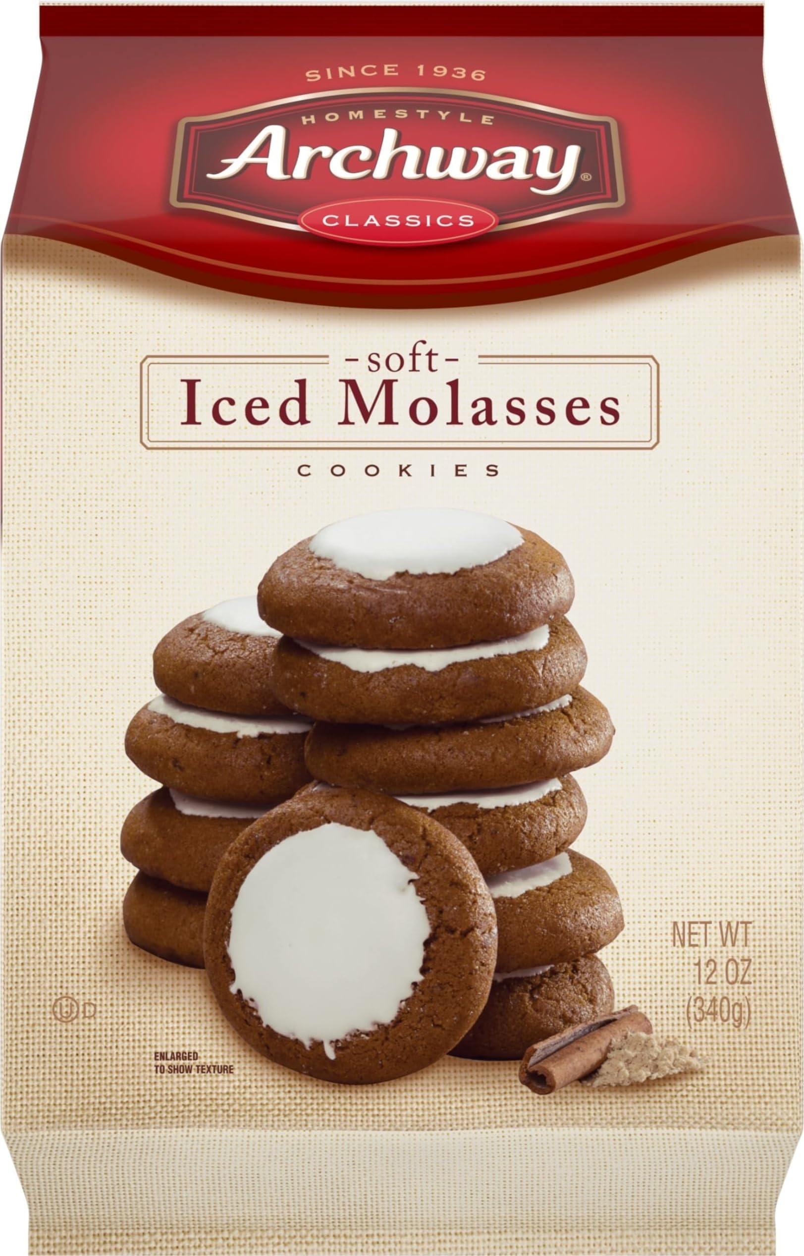 Archway Iced Molasses Cookies, 12 Ounce
