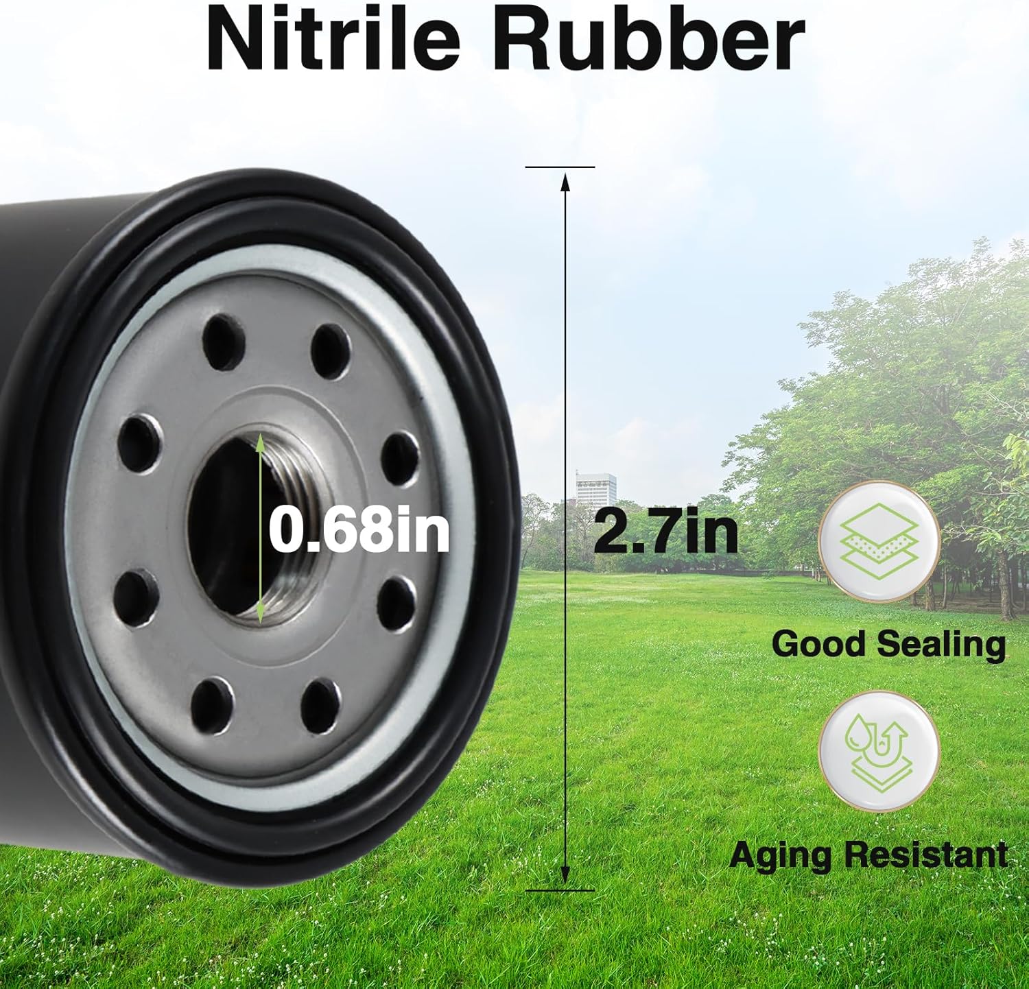 2pcs Oil Filters Transmission Filters and Hydraulic Filters Compatible with Hydro-Gear 52114,Ariens 21545100,BadBoy063-1050-00,BushHog50052929,Exmark109-3321,Ferris5101026X1,Hustler 600976 and more