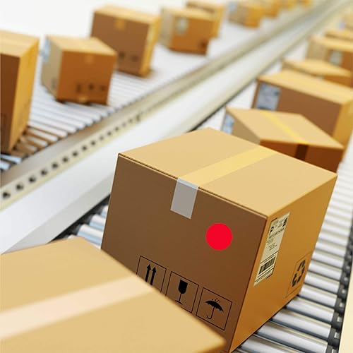 Miniatura 6 de PARLAIM 1 Inch Round Permanent Adhesive Color-Code Dot Stickers,1000 per Roll dots Label Dispenser Box,Red Circle Stickers Label for Office