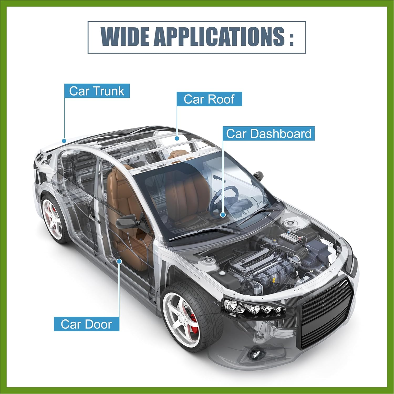 Suede Headliner Fabric 98" Length x 60" Width Foam Backed for Car Truck RV SUV Interior Trim Protect Aging Broken Faded DIY Repair Replacement Gray Vehicle Components