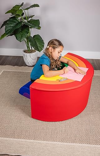 Miniatura 6 de Juguetes de escalada de arco iris para niños pequeños en el interior, juego suave para niños pequeños, gimnasio interior para preescolares,